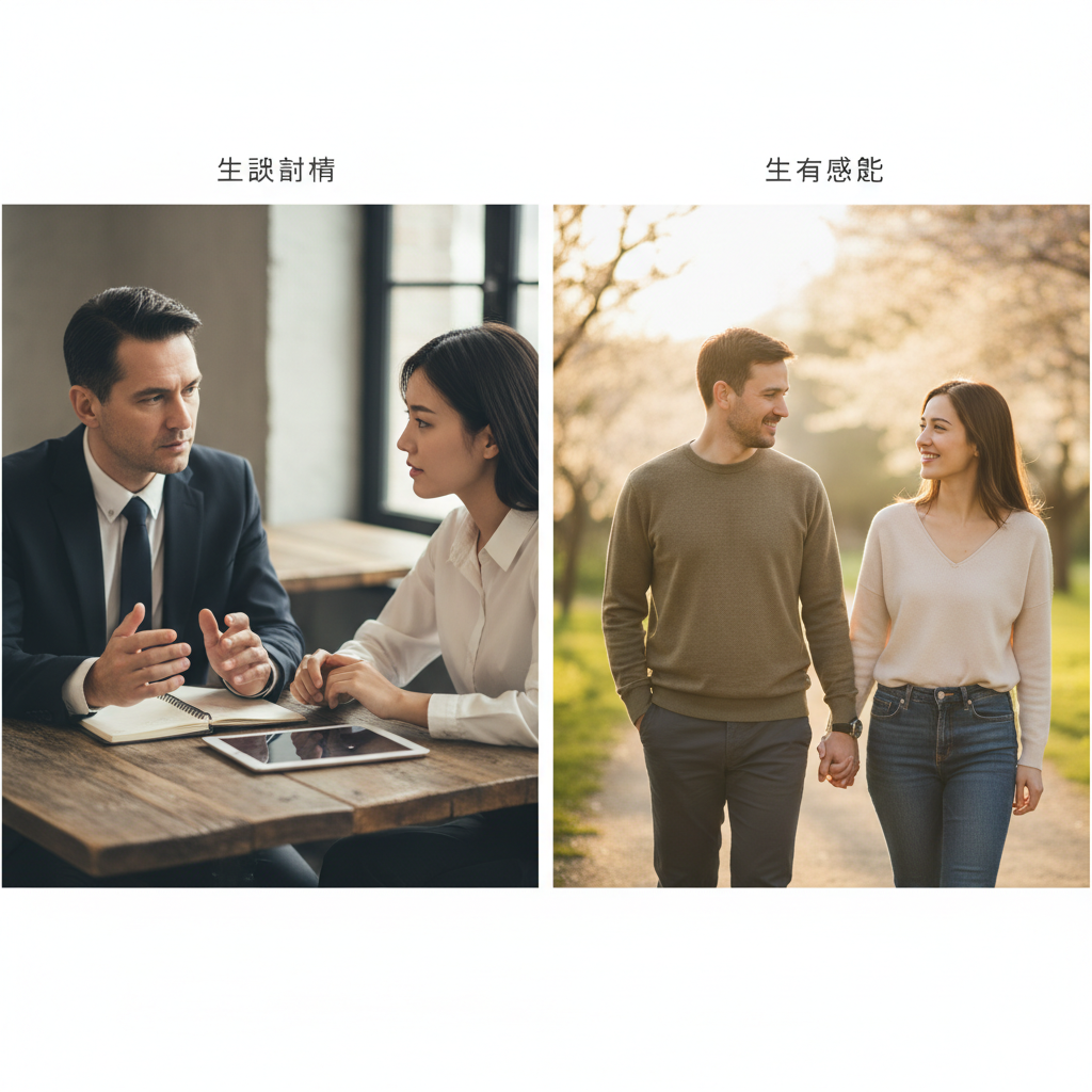 兩種關係模式的比較示意圖